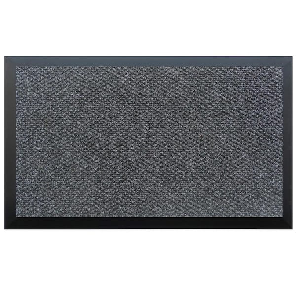 Charcoal 48 in. x 144 in. Teton Residential Commercial Mat