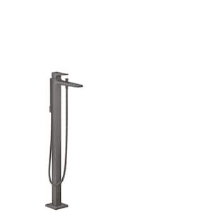 Metropol Single-Handle Freestanding Tub Faucet with Hand Shower in Brushed Black Chrome