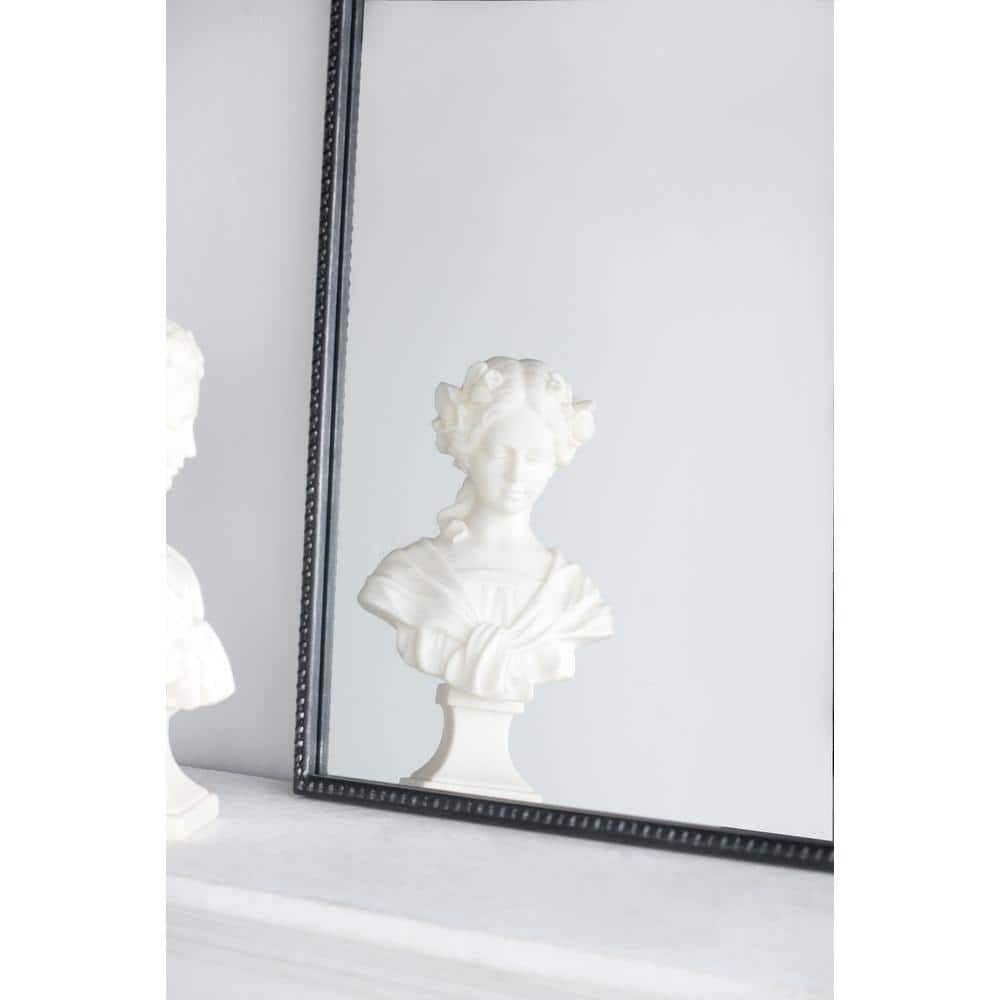 24 x 36 Inch Black Iron Framed Arched Decorative Mirror