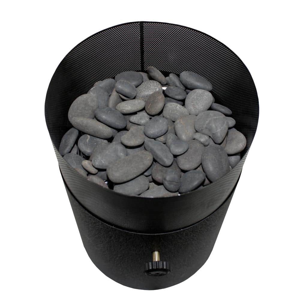 Flame King Black Mini Tabletop Propane Fire Pit