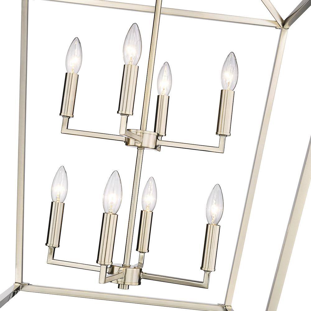 Modern Gold 8-Light Pendant for Elegant Illumination