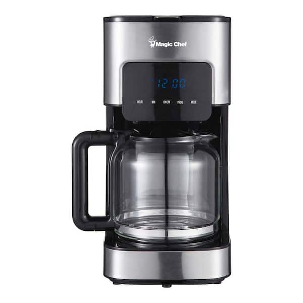 Magic Chef 12-Cup Programmable Stainless Steel Drip Coffee Maker