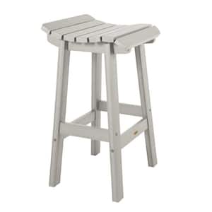 Summit Square Harbor Grey Recycled Plastic Bar Height Outdoor Bar Stool