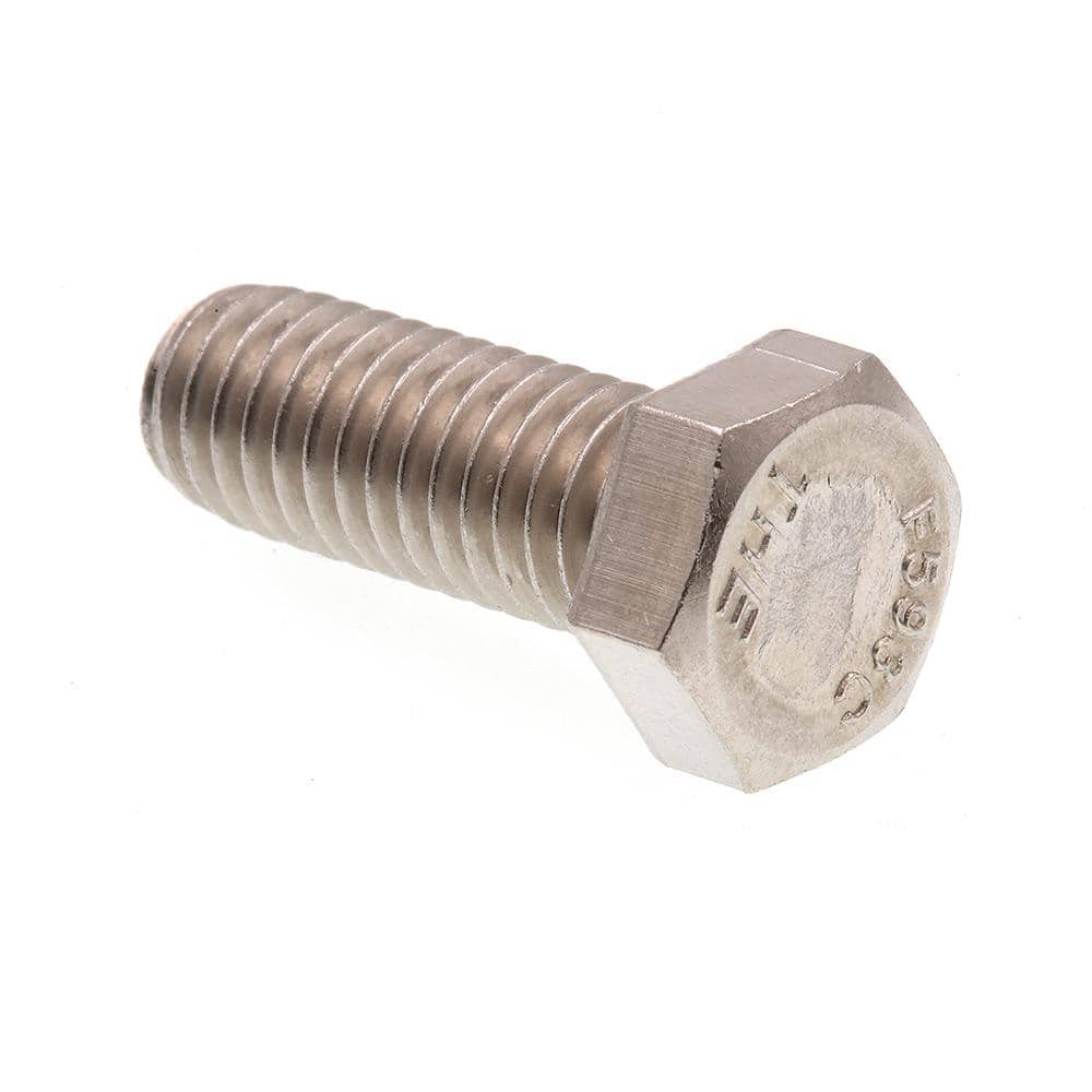 Qty 100 304 Tap Bolt 18-8 3/8-16 x 1-1/4" Stainless Steel Hex Cap Screw