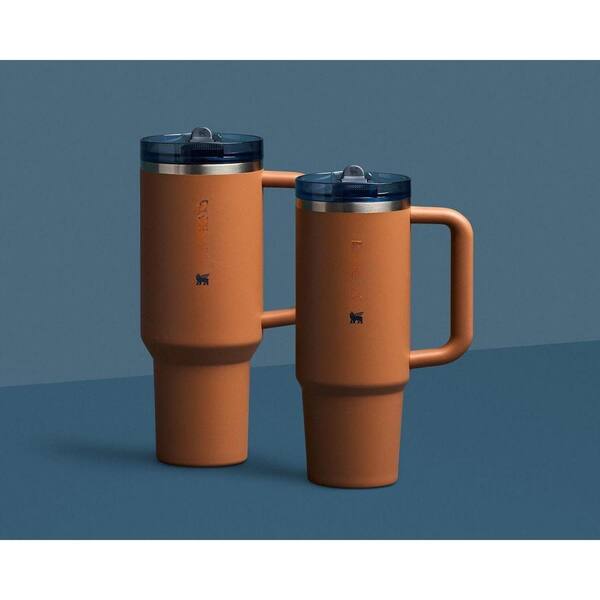 Lynzavix 30 oz. Insulated Stainless Steel Cup Flip Straw Tumbler
