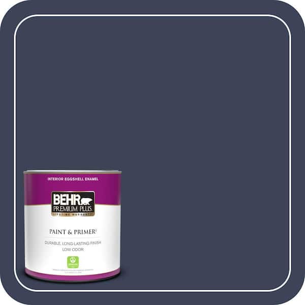 BEHR PREMIUM PLUS 1 qt. #600F-7 Soulful Music Eggshell Enamel Low Odor Interior Paint & Primer