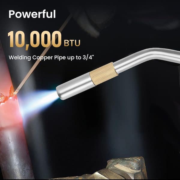 Lynzavix Cast Aluminum Brass Stainless Steel Propane Torch Head
