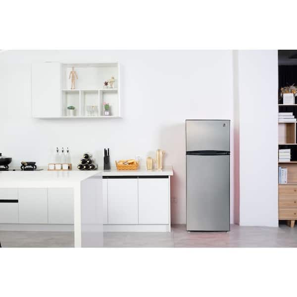 ARCTIC CHEF 7.5 cu. ft. Refrigerator with Top Freezer in Stainless