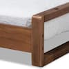 Baxton Studio Klara Walnut Expandable Bed Frame 168 10730 HD The