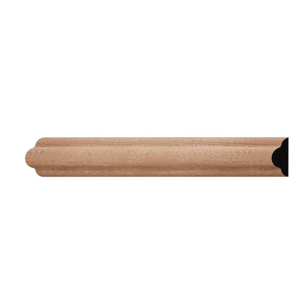 Ekena Millwork WM1215 0.56 in. D x 1.25 in. W x 6 in. L Wood (Sapele) Chair Rail Sample