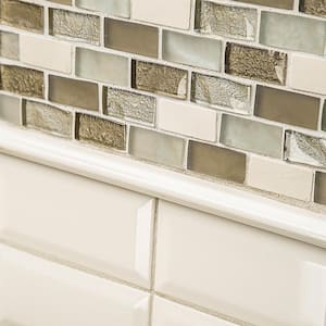 Royal CreamBevel 3 in. x 6 in. Subway Glossy Ceramic Wall Tile (0.125 sq. ft. /Each)