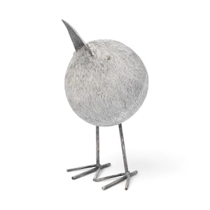 Resin Bent Bird Sculpture