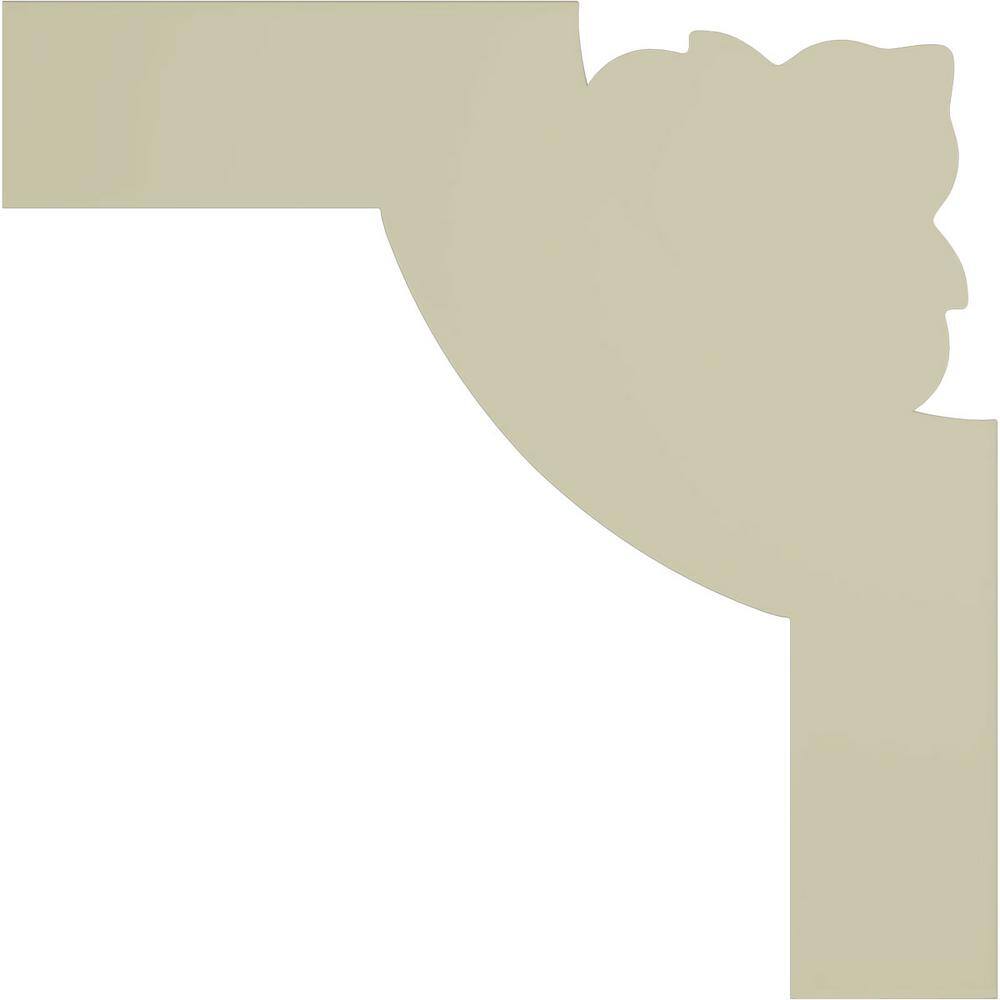 White Urethane Decorative Crown Moulding Corner