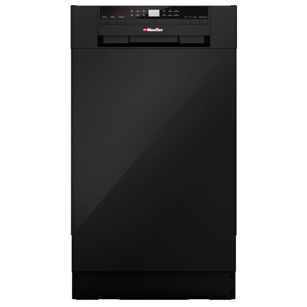 MUELLER 18 in. Black Stainless Steel Front Control Digital BuiltIn