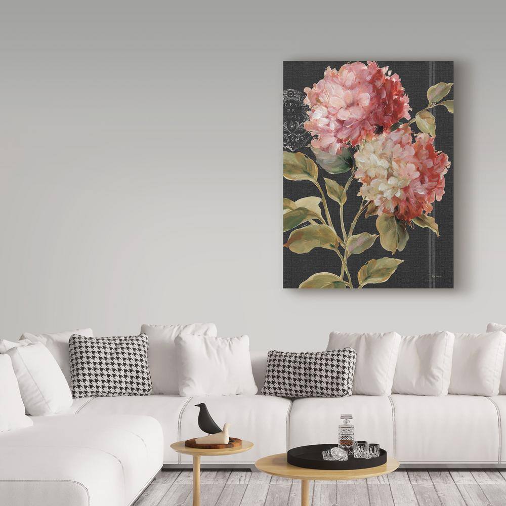Harmonious Hydrangeas Pink Floral Canvas Art