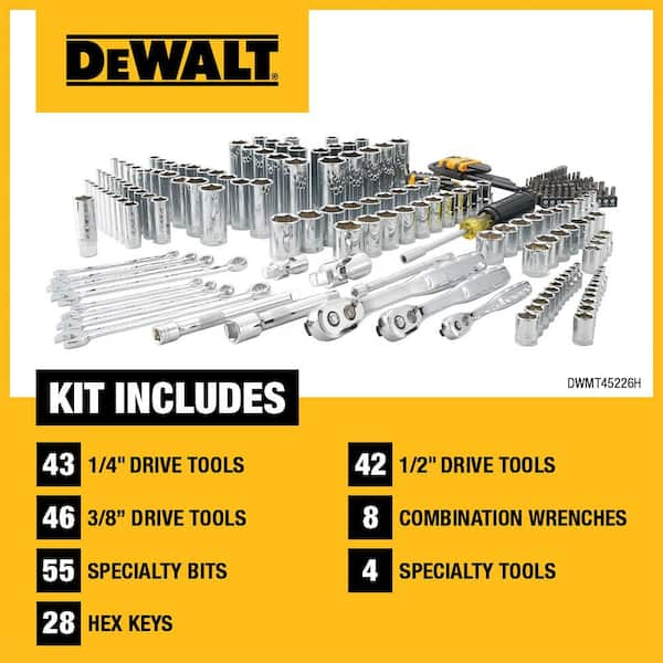 Dewalt 227 piece mechanics tool online set