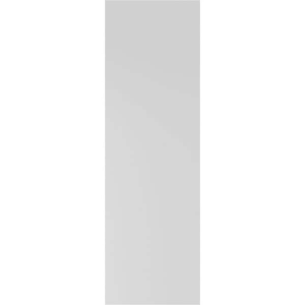 Ekena Millwork 15 in. x 66 in. PVC True Fit Two Equal Raised Panel Shutters Pair in Sojourn Blue