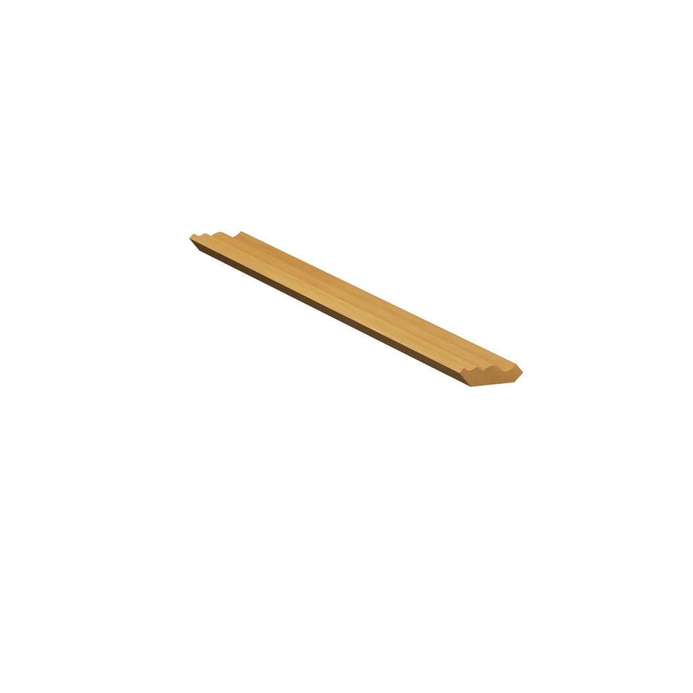 Aberdeen Recessed 96 in. W x 2 in. H x 2 in. D in Caramel Crown Molding in Assembled Wall