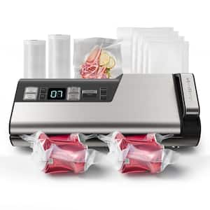 Vacuum Sealer Machine, 95kPa 140W One Hand Silver Food