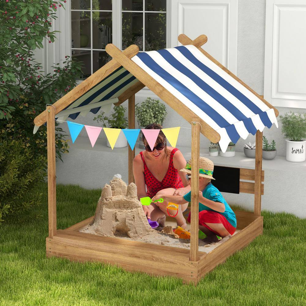 Reviews for GOGEXX 45 in. L x 49 in. W x 58 in. H Kids Wooden Sandbox