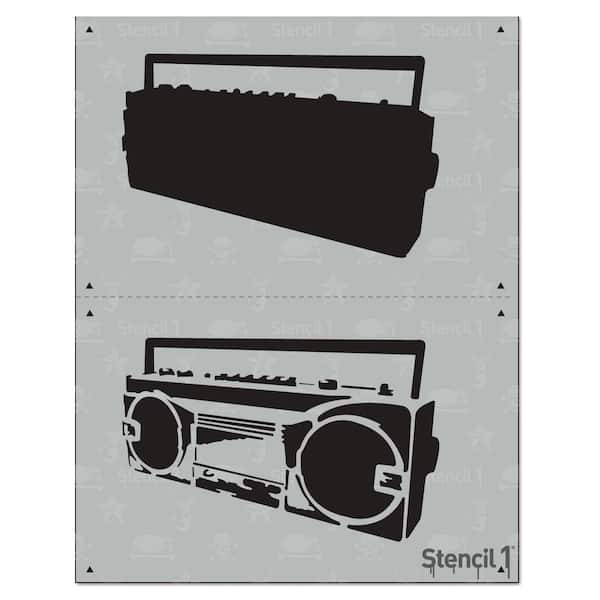 Boom Box 2 Layer Stencil