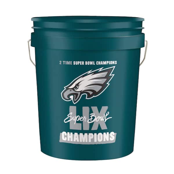 Philadelphia Eagles SB Champ 5 Gallon Green Bucket