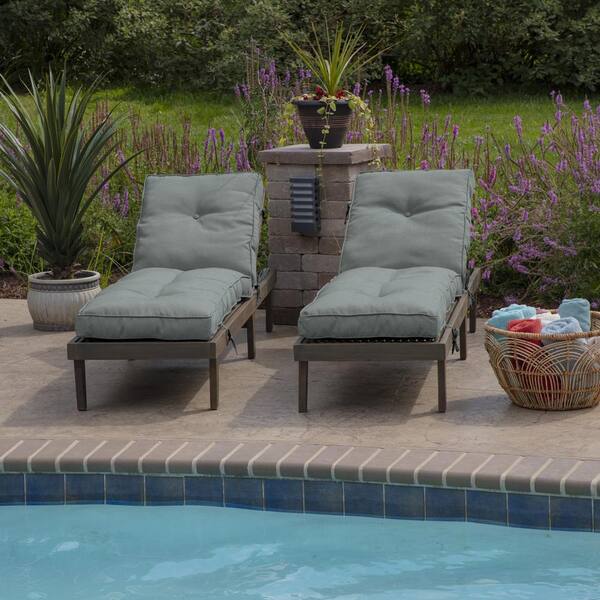 ARDEN SELECTIONS Plush PolyFill 22 in. x 76 in. Outdoor Chaise 
