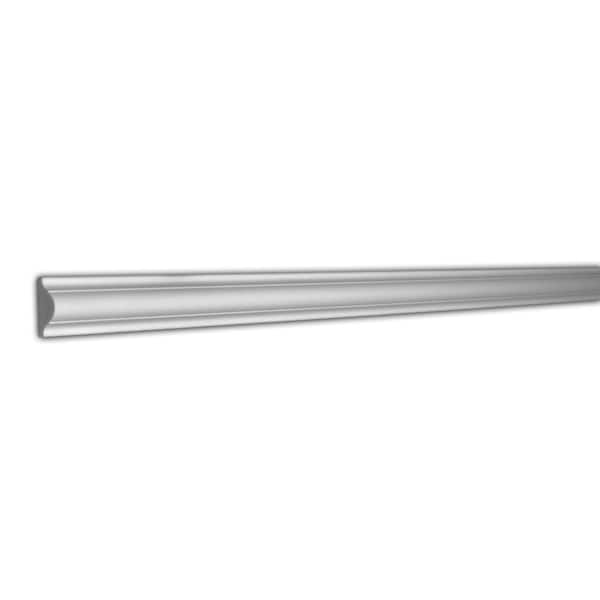 1-5/8 in. x 5/8 in. x 96 in. Plain Recycled Polystyrene Panel Moulding Pro Pack 64 LF (8-Pack)