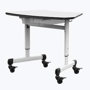 Height-AdjusTable Trapezoid Student Desk with Drawer