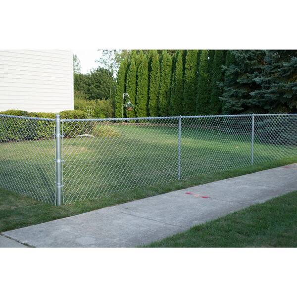 Everbilt Expandable Chain Link 6 ft. W x 4 ft. H Galvanized Steel Fence  Gate Kit 3283ADJ48EB - The Home Depot