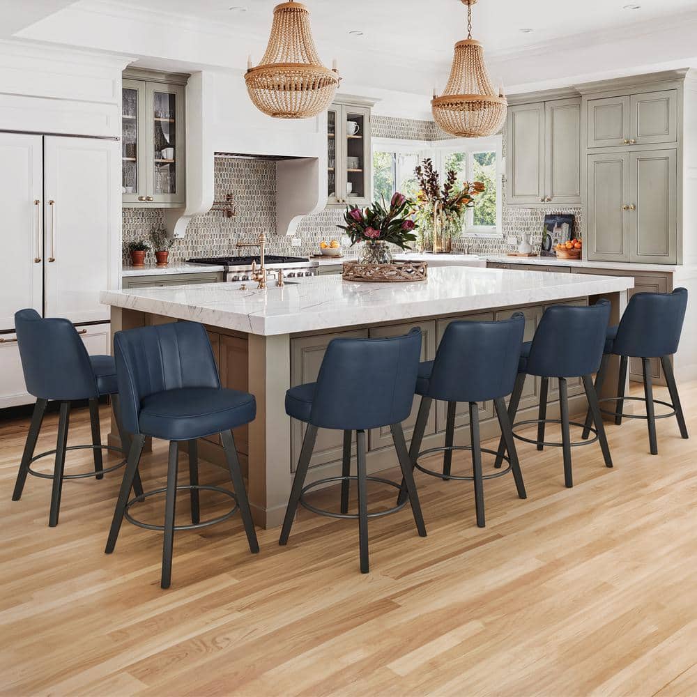 Stools For Kitchen Counter LukeAlon PU Leather Swivel Counter