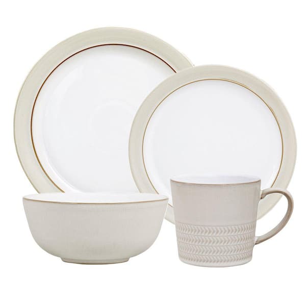 Denby White 4-Piece Place Setting 