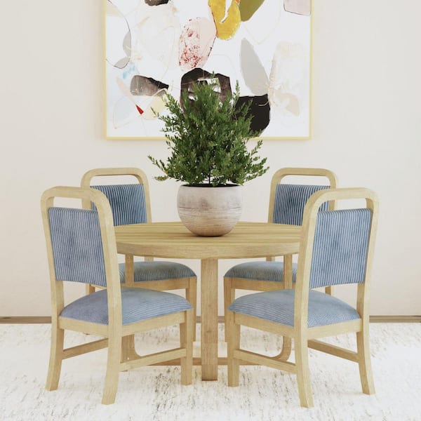 Ridgemont Modern Natural Wood 47 in. Round Dining Table