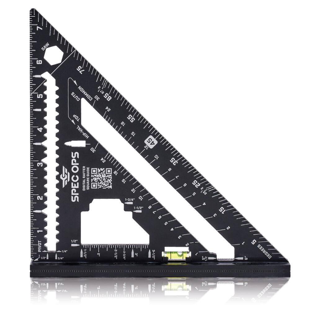 SPEC OPS 7.5 in. Elite Series Rafter Square with Laser Markings, Level ...