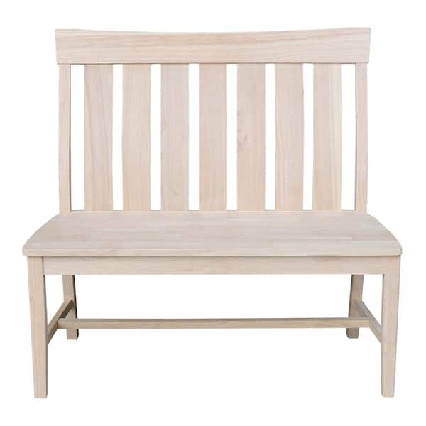 International Concepts Unfinished Wood 42 in. W x 22.4 in. D x 40.4 in H Ava Bench