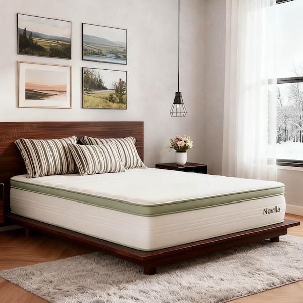 Novilla Full Medium Gel Memory Foam Hybrid Mattress 14 in. Bed-in-a-Box Mattress
