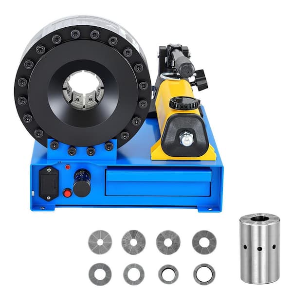 High Pressure Hydraulic Hose Crimper, for Oil Pipes, Hose Crimping Tool with 8 Dies & 0.24 in.-1.1 in. Crimping Range