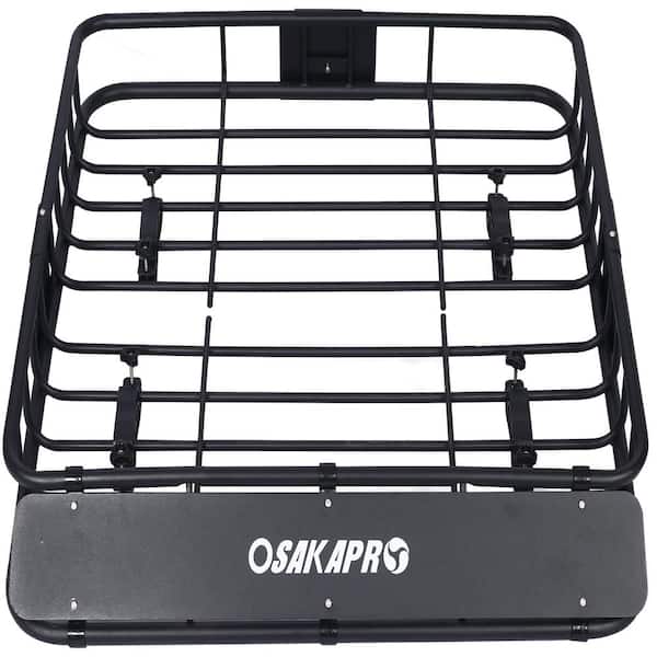 150 lbs. Capacity 43 in. Motoring Roof Rack Cargo Carrier with Steel Wind Fairing