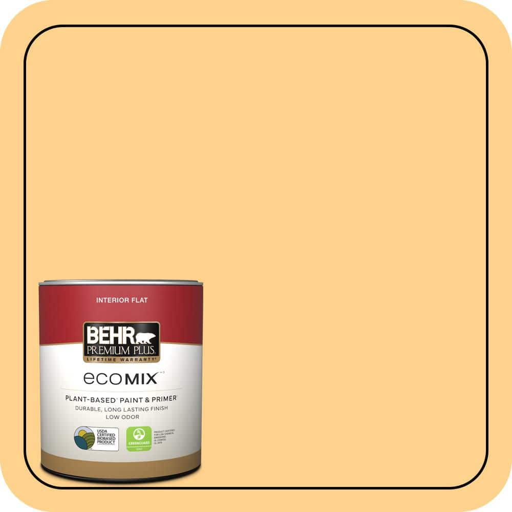1 qt. #300B-5 Honey Bird Flat EcoMix Plant-Based Interior Paint & Primer price history on PriceWatchPro