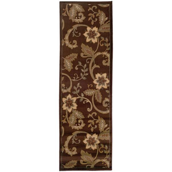 Home Decorators Collection Newcastle Brown 3 ft. x 8 ft. Runner Rug