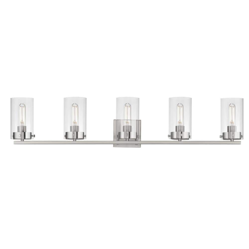 n.♡ Maxim Lighting Pinn 39 in. 5-Light Satin Nickel Bath Vanity Light