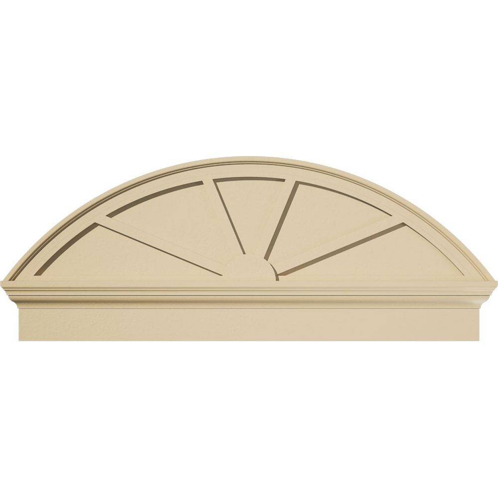46-in W x 18-3/8-in H x 2-3/4-in P Segment Arch 4-SpokeSignature Urethane Combination Pediment, Primed Tan price history on PriceWatchPro