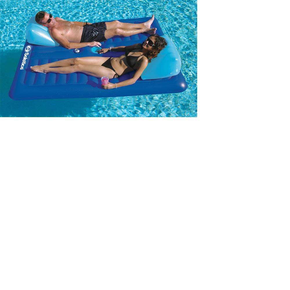 Swimline 16141SF  Pool Inflatable 2 Person Air Mattress Open Box 2 Pack 