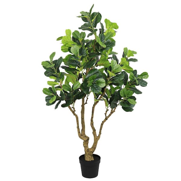 7 ft. Artificial Ficus Tree in Pot