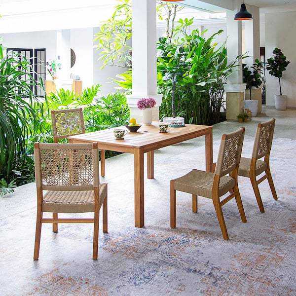 Cambridge Casual Cambridge Casual Zenith 5-Piece Teak Wood Outdoor Dining Set