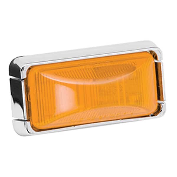 Wesbar Side Marker Light Kit With Chrome Housing - Amber