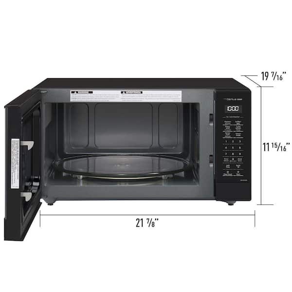1.6 cu. ft. 1250-Watts Countertop Microwave in Black with Inverter Technology