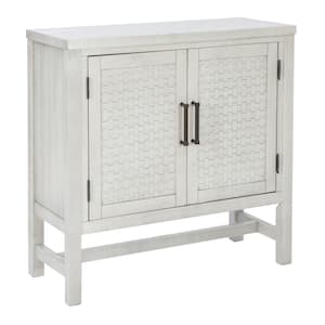 Della Gray-wash 36 in. H Accent Storage Cabinet