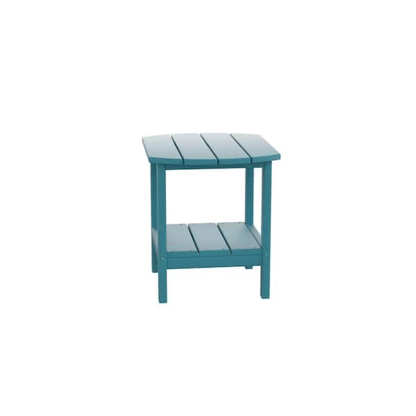 myhomore HDPE Outdoor Side Table Blue