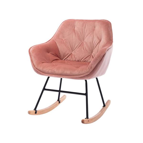 small pink rocking chair